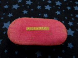 french antique box sign